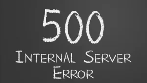 erreur 500 error 500